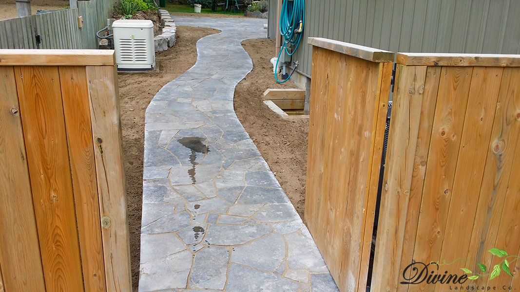 Tiny, ON - Random flagstone walkway